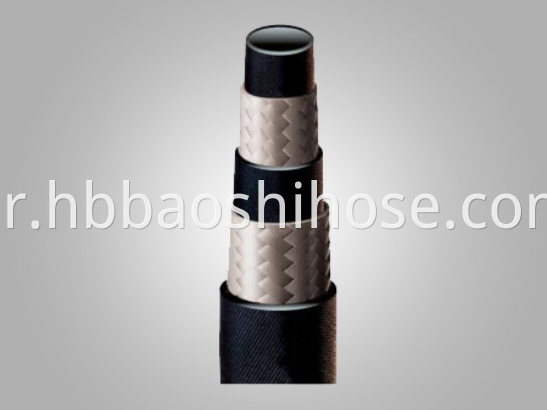 One Layer Rubber Tube Fiber Braided